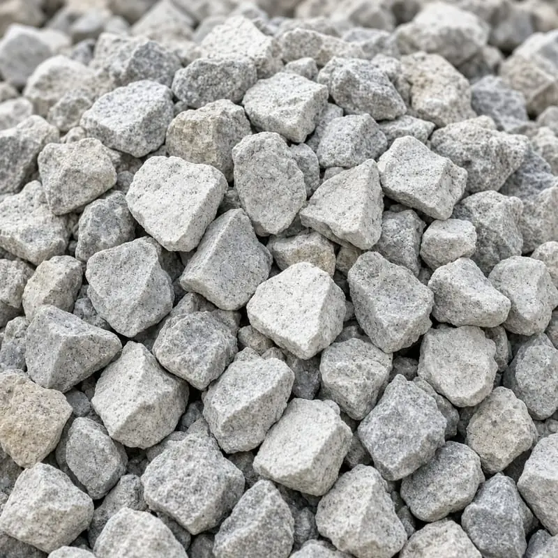 Crushed limestone